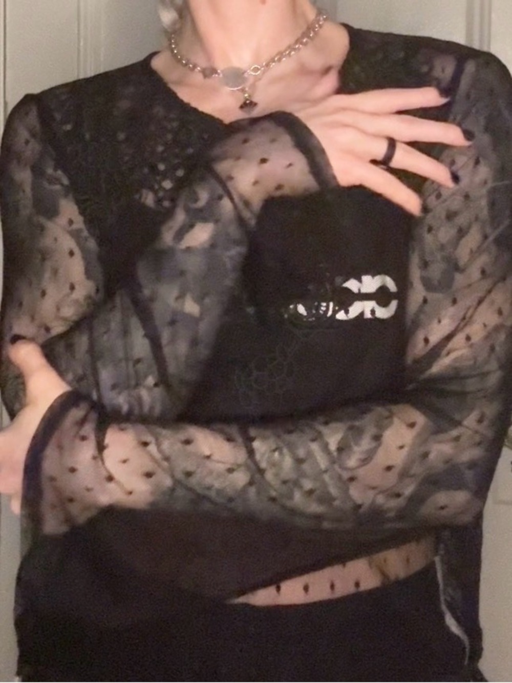 Xhilaration sheer long sleeve